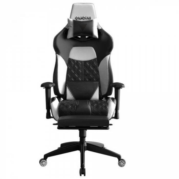 Scaun gaming Gamdias Achilles P1 L, RGB, Black-White