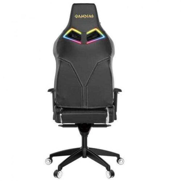 Scaun gaming Gamdias Achilles P1 L, RGB, Black-White