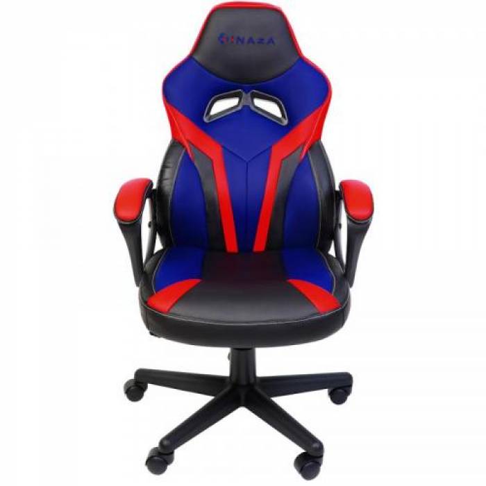 Scaun gaming Inaza Hero, Black-Blue-Red