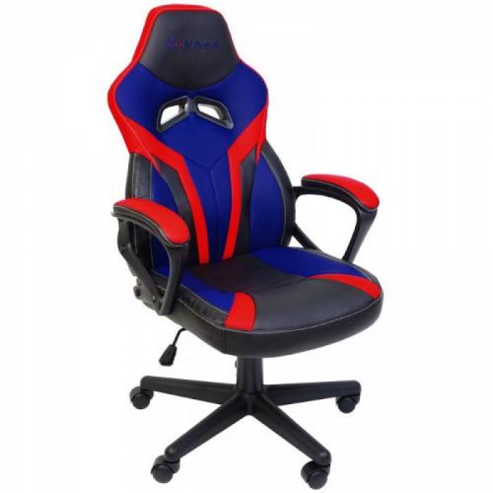 Scaun gaming Inaza Hero, Black-Blue-Red