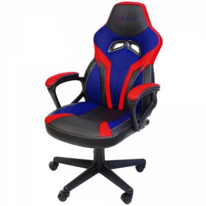 Scaun gaming Inaza Hero, Black-Blue-Red