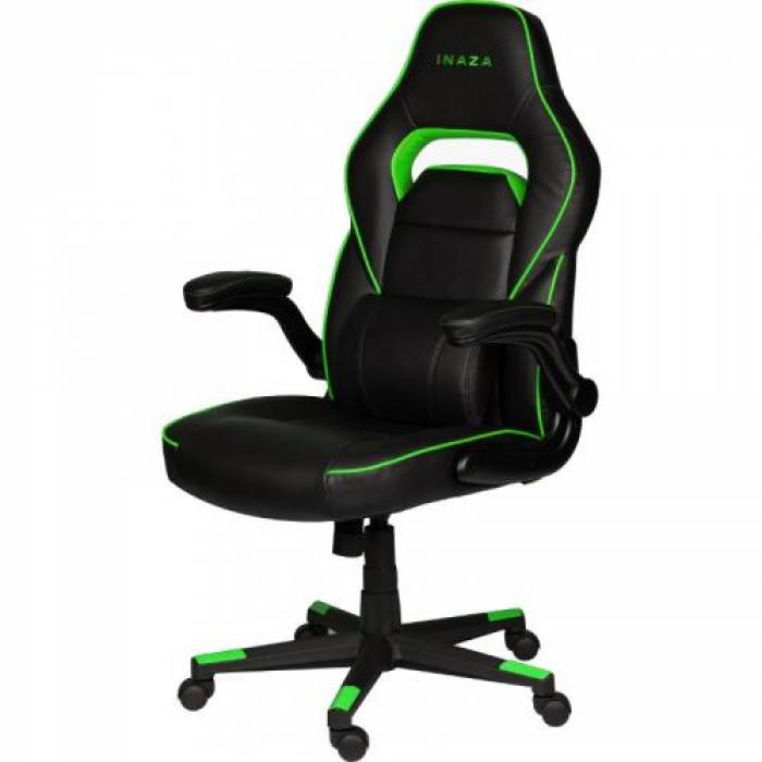 Scaun gaming Inaza Interceptor, Black-Green