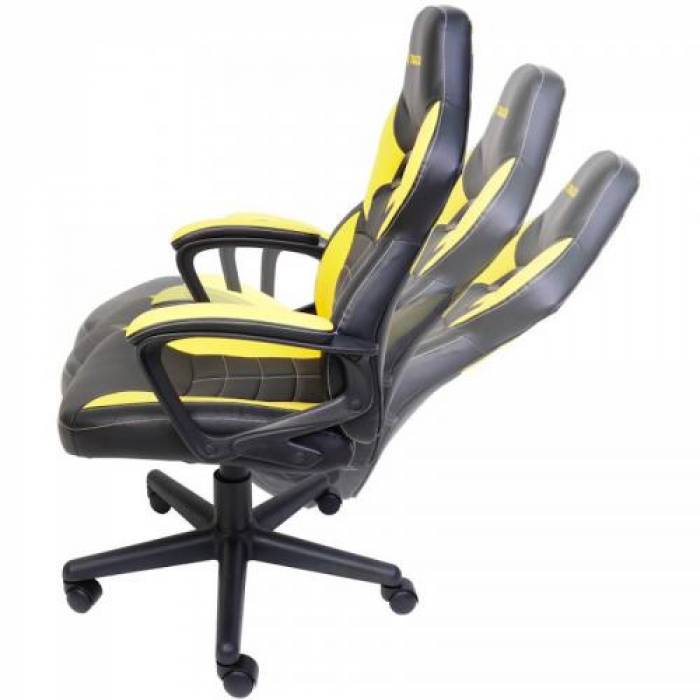 Scaun gaming Inaza Knight, Black-Yellow