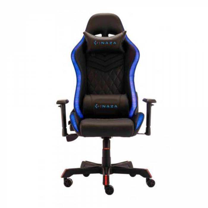 Scaun gaming Inaza Rainbow, RGB LED, Black