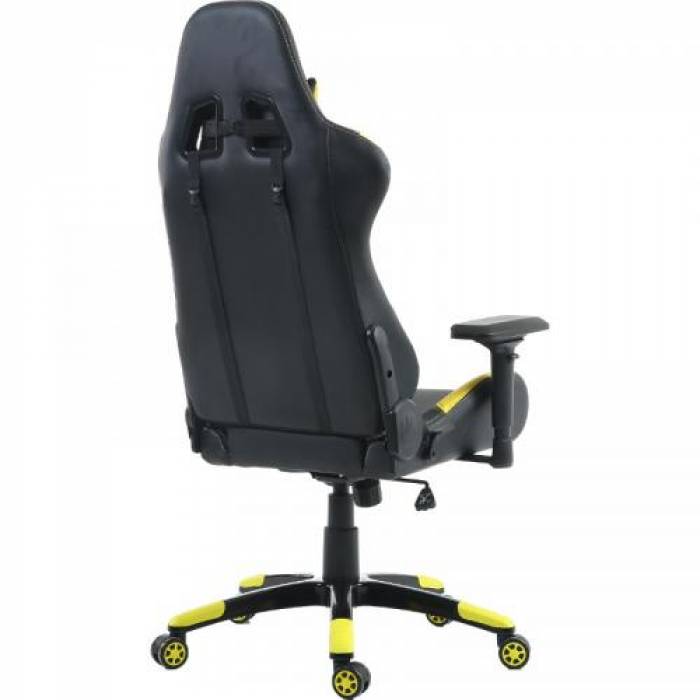 Scaun gaming Inaza Vespa, Black-Yellow