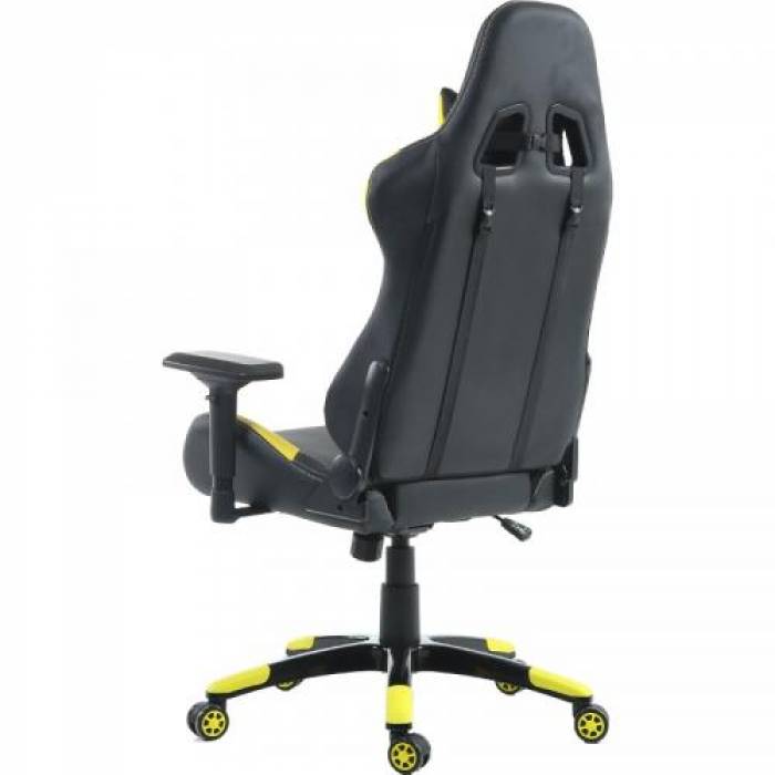 Scaun gaming Inaza Vespa, Black-Yellow