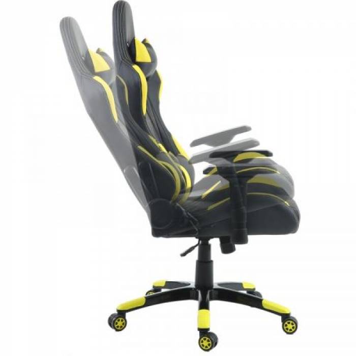 Scaun gaming Inaza Vespa, Black-Yellow