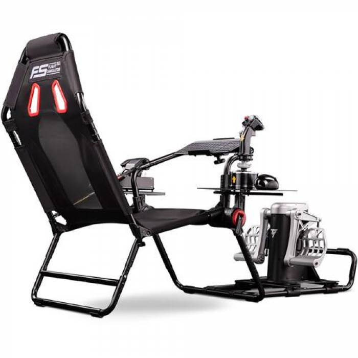 Scaun gaming Next Level Racing Flight Simulator Lite Cockpit, Black-Red