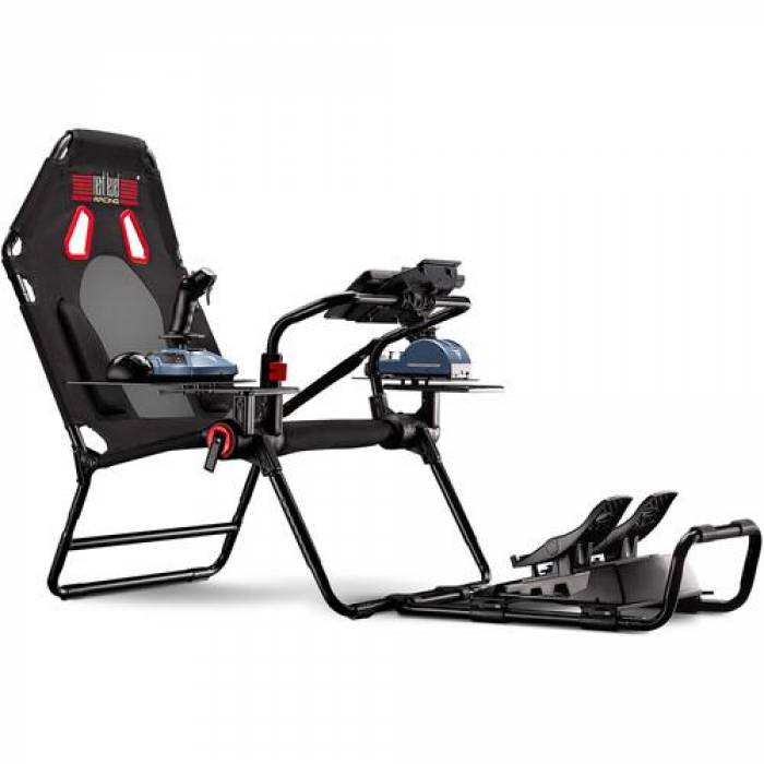 Scaun gaming Next Level Racing Flight Simulator Lite Cockpit, Black-Red