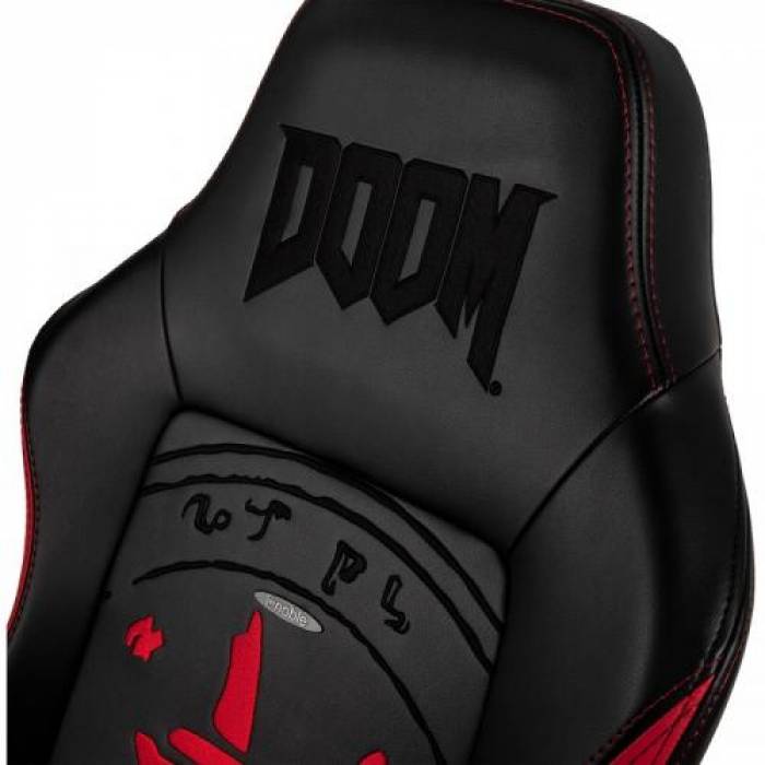 Scaun gaming Noblechairs Hero Doom Edition, Black-Red