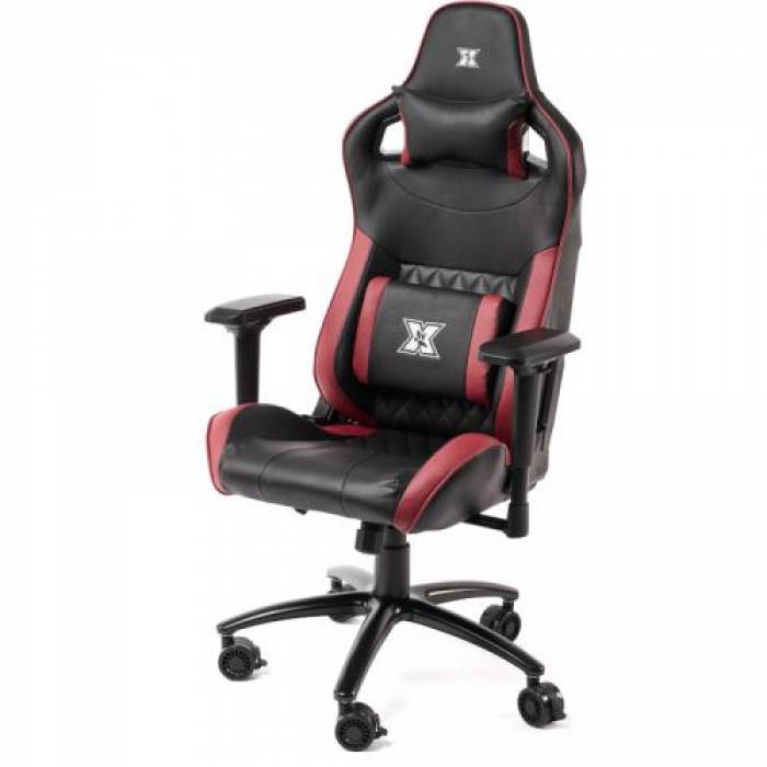 Scaun gaming Serioux Theon, Black-Burgundy