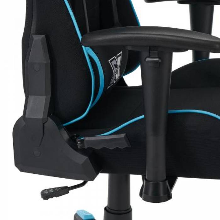 Scaun gaming Serioux Torin TXT, Black-Blue