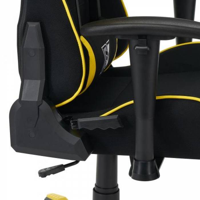 Scaun gaming Serioux Torin TXT, Black-Yellow