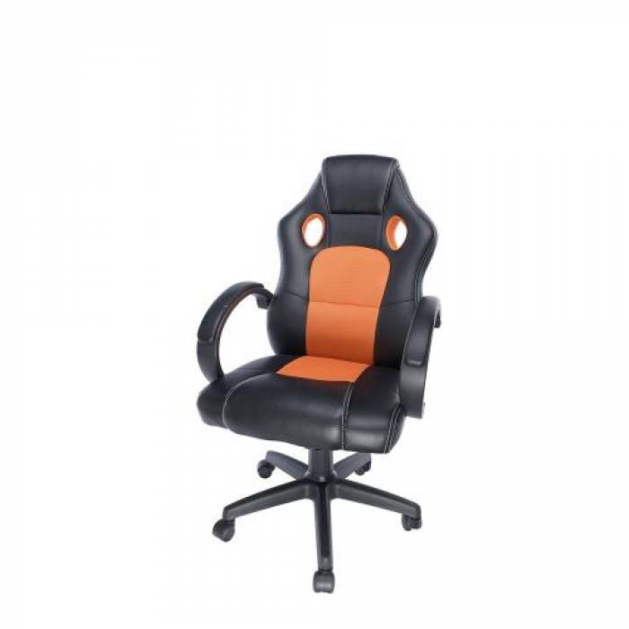 Scaun gaming Spacer SPCH-CHAMP-RNG, Black-Orange Scaun gaming Spacer SPCH-CHAMP-RNG, Black-Orange