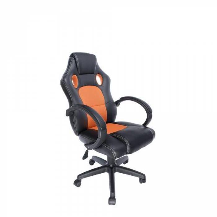 Scaun gaming Spacer SPCH-CHAMP-RNG, Black-Orange Scaun gaming Spacer SPCH-CHAMP-RNG, Black-Orange