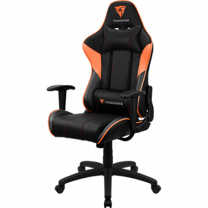 Scaun gaming ThunderX3 EC3, Orange-Black