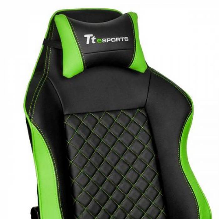 Scaun gaming Tt eSPORTS by Thermaltake GT Comfort, Black/Green