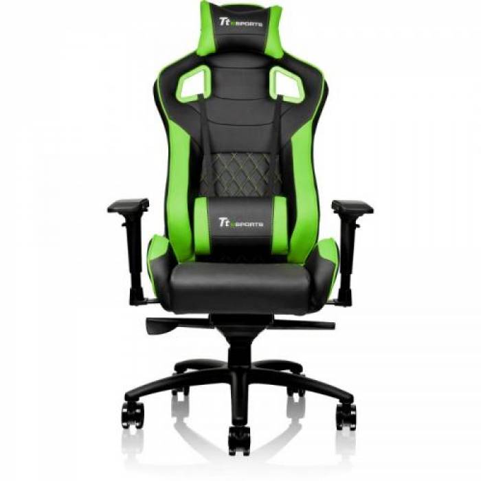 Scaun gaming Tt eSPORTS by Thermaltake GT Fit, Black- Green