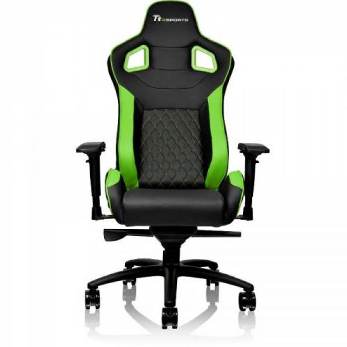 Scaun gaming Tt eSPORTS by Thermaltake GT Fit, Black- Green