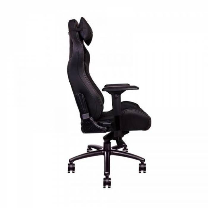 Scaun gaming Tt eSPORTS by Thermaltake X FIT Real Leather, Black