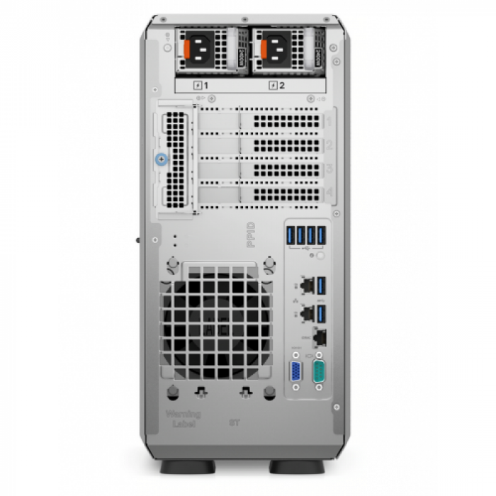 Server Dell PowerEdge T350, Intel Xeon E-2314, RAM 16GB, HDD 2TB + SSD 480GB, PERC H355, PSU 2x 600W, No OS