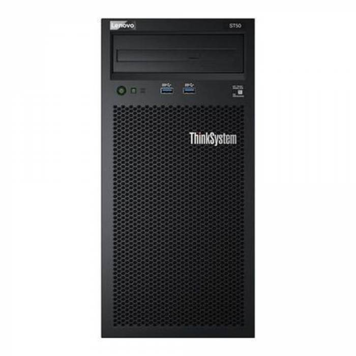 Server Lenovo ThinkSystem ST50, Intel Xeon E-2224G, RAM 8GB, HDD 2 x 1TB, PSU 250W, NO OS