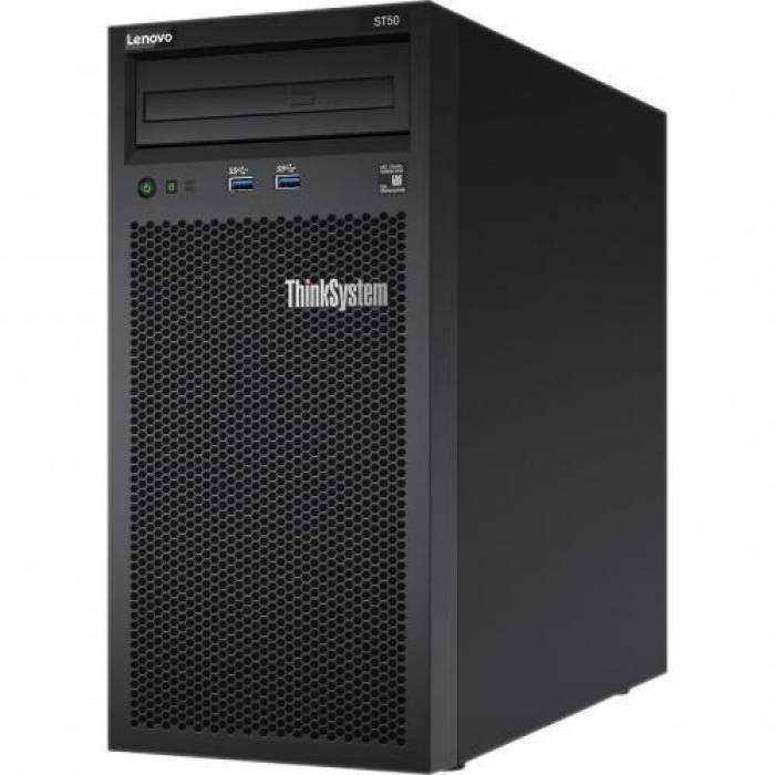 Server Lenovo ThinkSystem ST50, Intel Xeon E-2224G, RAM 8GB, HDD 2 x 1TB, PSU 250W, NO OS