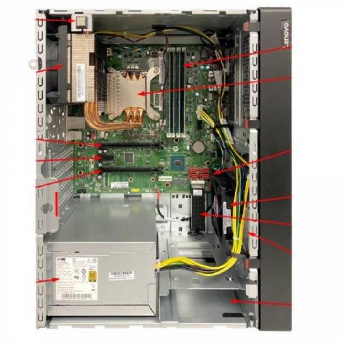 Server Lenovo ThinkSystem ST50, Intel  Xeon E- 2356G, RAM 16GB, HDD 2 x 2TB, PSU 500W, NO OS