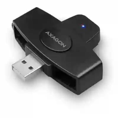 Smart Card PocketReader Axagon CRE-SM5, USB 2.0, Black