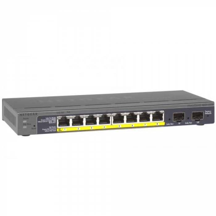 Smart Switch Netgear Prosafe, 8 porturi, PoE Smart Switch Netgear Prosafe, 8 porturi, PoE