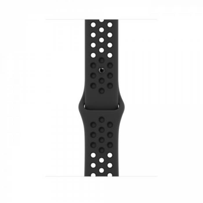 Smartwatch Apple Watch Nike Series 7, 1.9inch, curea silicon, Midnight-Anthracite/Black