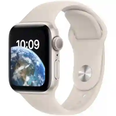 Smartwatch Apple Watch SE (2022), 1.57inch, curea silicon, Starlight-Starlight