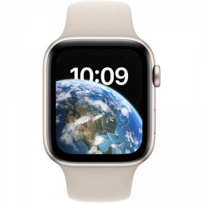 Smartwatch Apple Watch SE (2022), 1.78inch, 4G, curea silicon, Starlight-Starlight