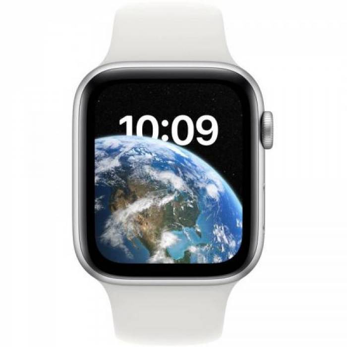 Smartwatch Apple Watch SE (2022), 1.78inch, curea silicon, Silver-White