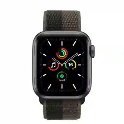 Smartwatch Apple Watch SE V2, 1.57inch, curea nylon, Space Grey-Tornado/Grey