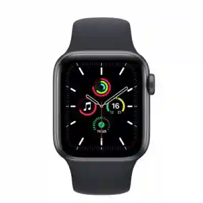 Smartwatch Apple Watch SE V2, 1.57inch, curea silicon, Space Grey-Midnight