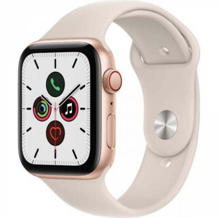 Smartwatch Apple Watch SE V2, 1.78inch, curea silicon, Gold-Starlight