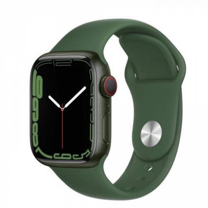 Smartwatch Apple Watch Series 7, 1.69inch, curea silicon, Green-Green