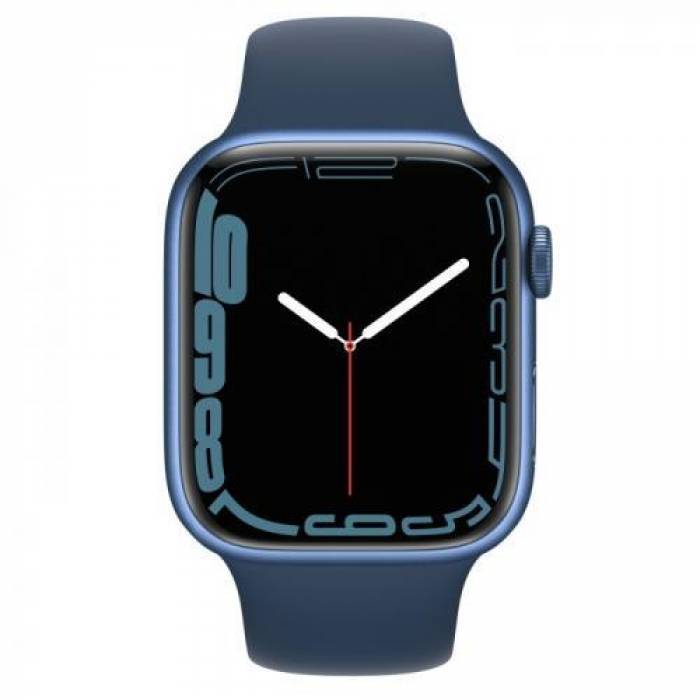 Smartwatch Apple Watch Series 7, 1.9inch, curea silicon, Blue-Abyss Blue