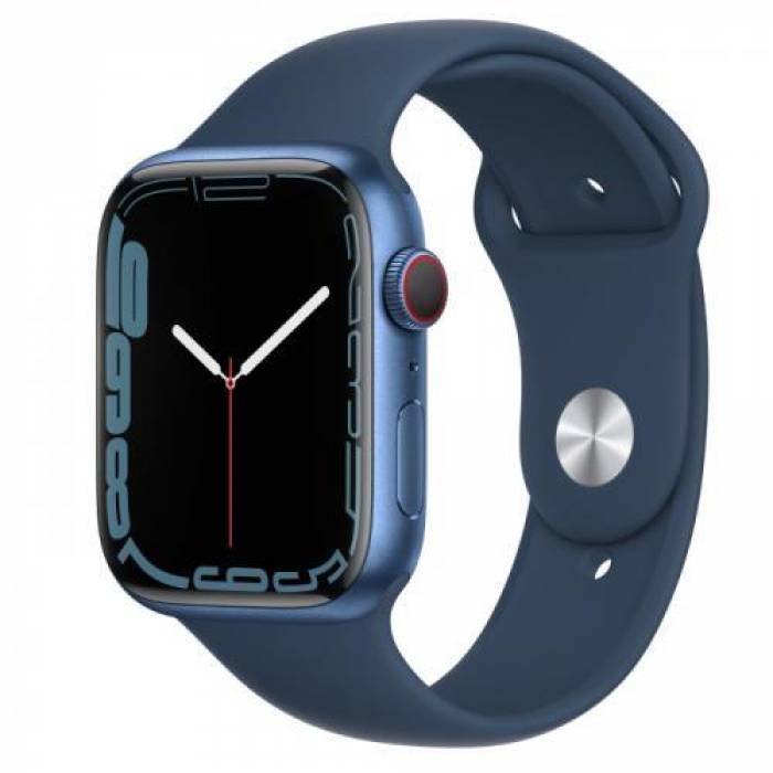 Smartwatch Apple Watch Series 7, 1.9inch, curea silicon, Blue-Abyss Blue