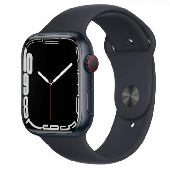 Smartwatch Apple Watch Series 7, 1.9inch, curea silicon, Midnight-Midnight