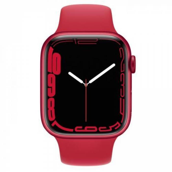 Smartwatch Apple Watch Series 7, 1.9inch, curea silicon, Red-Red