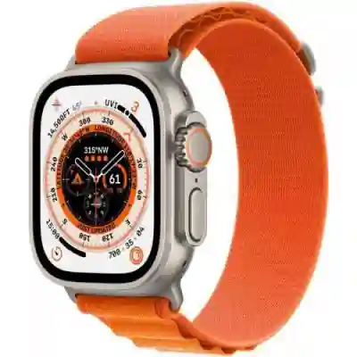 Smartwatch Apple Watch Ultra, 1.92inch, 4G, curea nylon large, Titan-Orange Alpine Loop