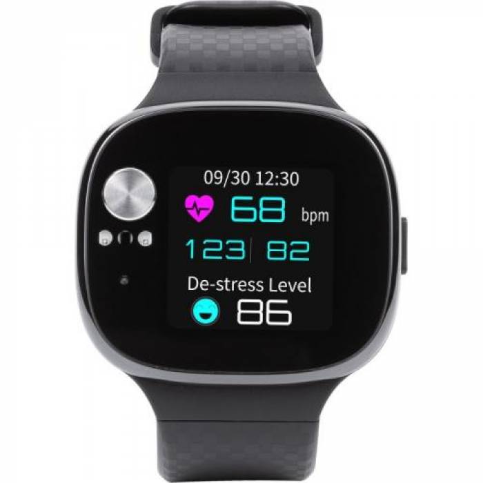 SmartWatch Asus VivoWatch BP HC-A04A, 1.28inch, curea silicon, Black