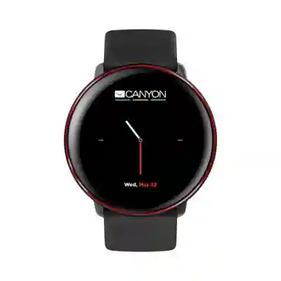 SmartWatch Canyon CNS-SW75BR, 1.22inch, Curea Silicon, Black