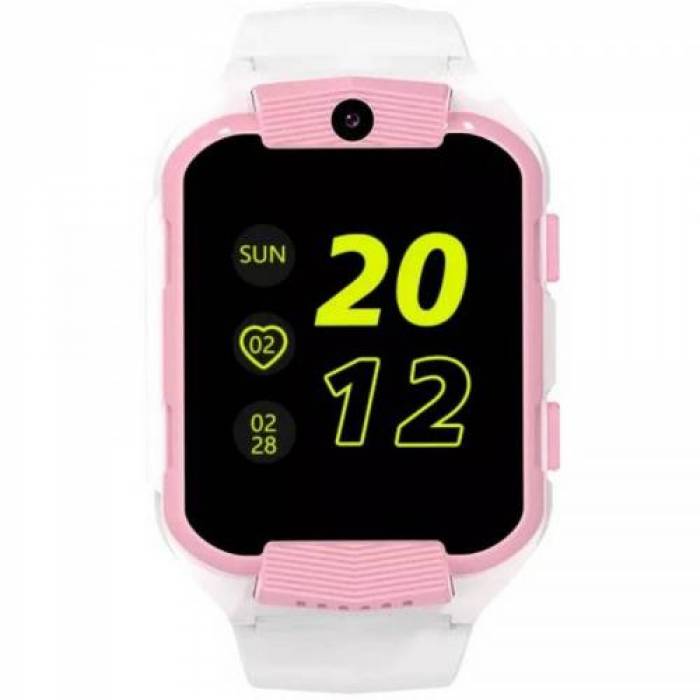 SmartWatch Canyon Kids KW41, 1.69inch, Curea Silicon, White-Pink