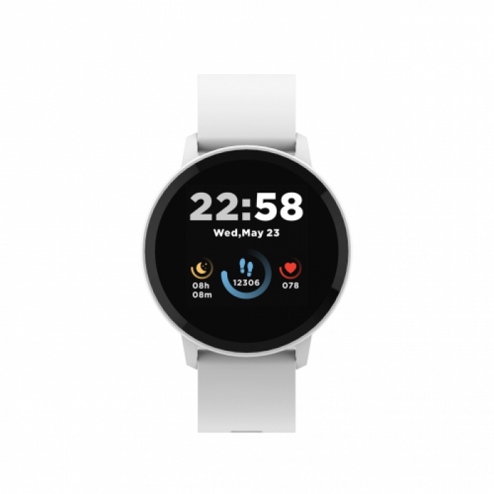 SmartWatch Canyon Lollypop SW-63, 1.3inch, Curea Silicon, White