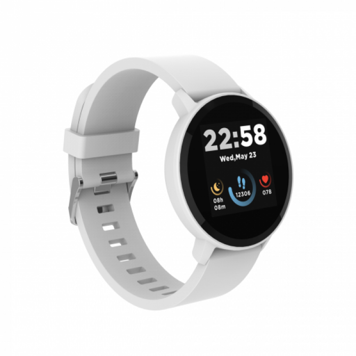 SmartWatch Canyon Lollypop SW-63, 1.3inch, Curea Silicon, White