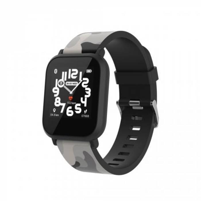 Smartwatch Canyon MyDino KW-33, 1.3inch, Curea Silicon, Gray