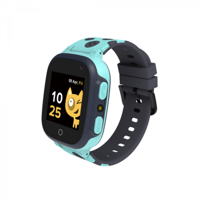 SmartWatch Canyon Sandy KW-34, 1.44inch, Curea Silicon, Gri-Blue